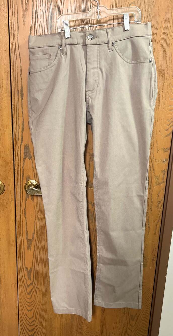 Urban Star Men's Stretch 5-Pocket Bedford Relaxed Straight Fit Pants